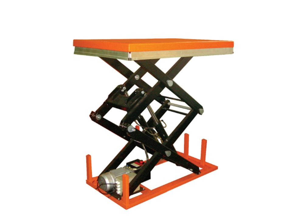 ETW double scissor electric stationary lifting table